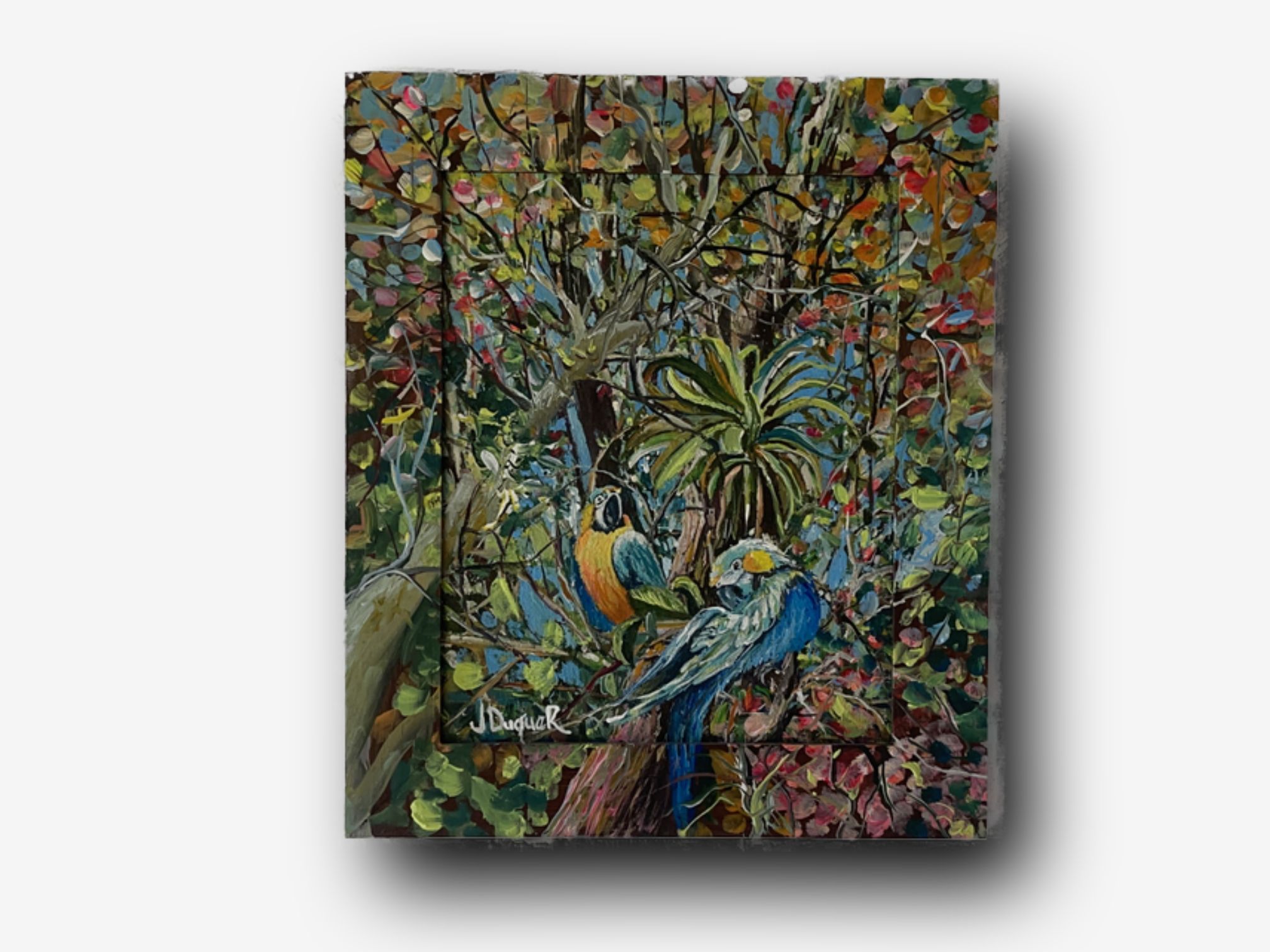 Guacamayas en la selva - Jorge Mario Duque Ramírez